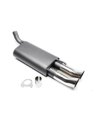 silenziatore sportivo  2x76mm DTM per Opel Corsa B (Cod. T-EVOCOBED76)