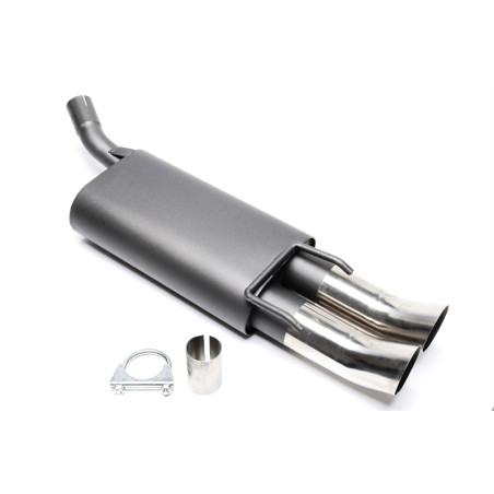 silenziatore sportivo  2x76mm DTM per Opel Corsa B (Cod. T-EVOCOBED76)