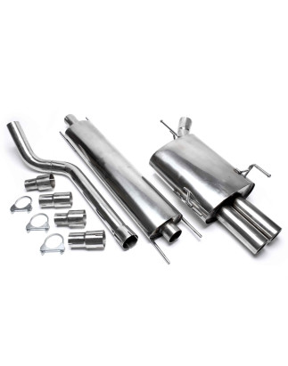 sistema di scarico 2x76mm per Opel Corsa C (Cod. T-EVOCOCAE276)
