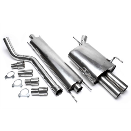 sistema di scarico 2x76mm per Opel Corsa C (Cod. T-EVOCOCAE276)