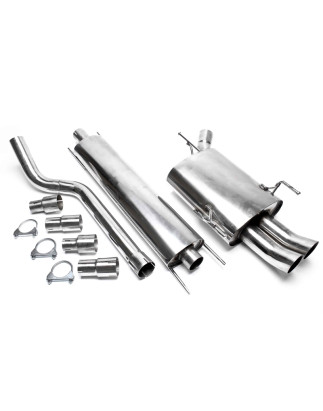 sistema di scarico 2x76mm DTM per Opel Corsa C (Cod. T-EVOCOCAED76)