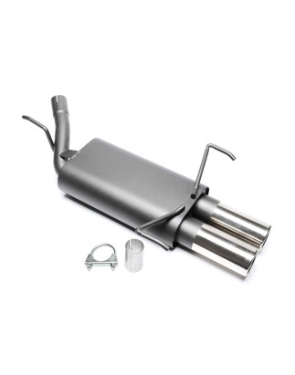 silenziatore sportivo  2x76mm per Opel Corsa C (Cod. T-EVOCOCE276)