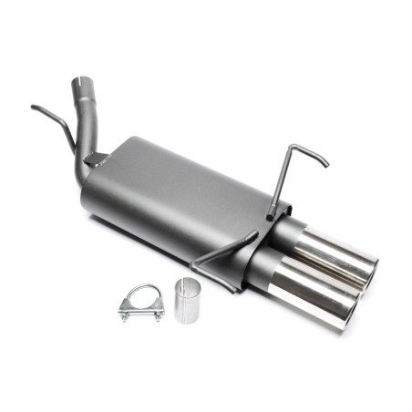 silenziatore sportivo  2x76mm per Opel Corsa C (Cod. T-EVOCOCE276)
