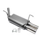 silenziatore sportivo  2x76mm per Opel Corsa C (Cod. T-EVOCOCE276)