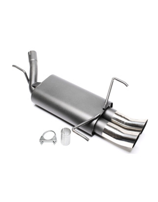 silenziatore sportivo  2x76mm DTM per Opel Corsa C (Cod. T-EVOCOCED76)