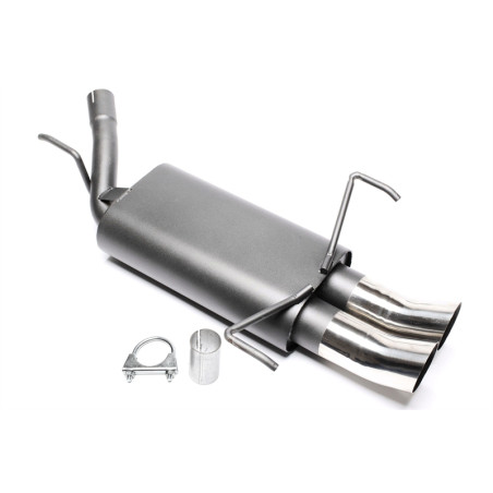 silenziatore sportivo  2x76mm DTM per Opel Corsa C (Cod. T-EVOCOCED76)