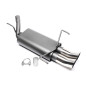 silenziatore sportivo  2x76mm DTM per Opel Corsa C (Cod. T-EVOCOCED76)