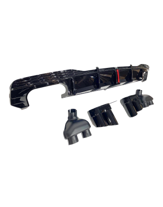 Diffusore Posteriore Audi A7 C8 2019-2024 Look S7 per SLine (Cod. E-TCA0339)
