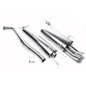 sistema di scarico 2x76mm DTM per Vectra B, Vectra B-CC, Vectra B Caravan (Cod. T-EVOVBAED76)