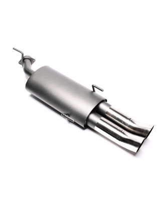 silenziatore sportivo 2x76mm DTM per Opel Vectra B, Vectra B-CC, Vectra B Caravan (Cod. T-EVOVBED76