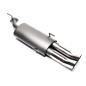 silenziatore sportivo  2x76mm DTM per Opel Vectra B, Vectra B-CC, Vectra B Caravan (Cod. T-EVOVBED76