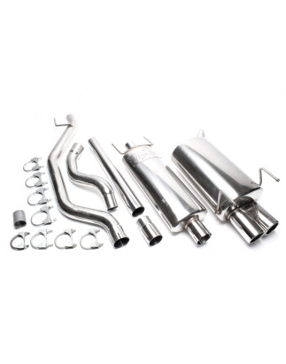 sistema di scarico 2x76mm round flanged per Opel Vectra C-CC, Vectra C berlina (Cod. T-EVOVCAE276)