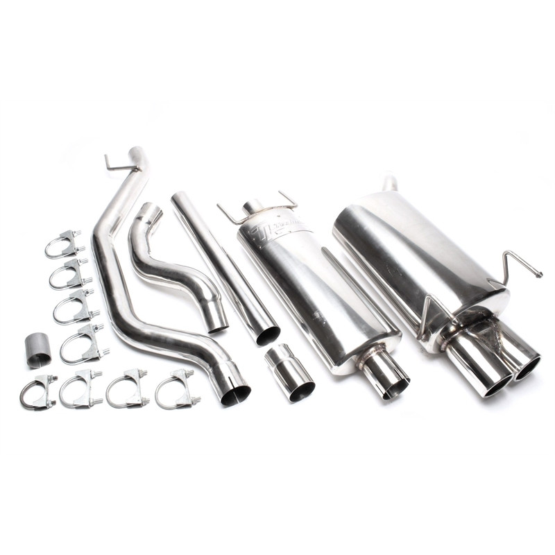 sistema di scarico 2x76mm round flanged per Opel Vectra C-CC, Vectra C berlina (Cod. T-EVOVCAE276)