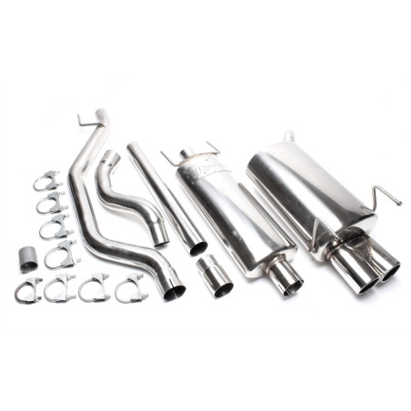 sistema di scarico 2x76mm round flanged per Opel Vectra C-CC, Vectra C berlina (Cod. T-EVOVCAE276)
