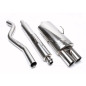 sistema di scarico 2x76mm round/flanged per Peugeot 106 Phase I+II (Cod. T-EVO106AE276)