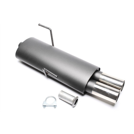 silenziatore sportivo  2x76mm per Peugeot 206 hatchback (Cod. T-EVO206E276)
