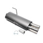 silenziatore sportivo  2x76mm per Peugeot 206 hatchback (Cod. T-EVO206E276)