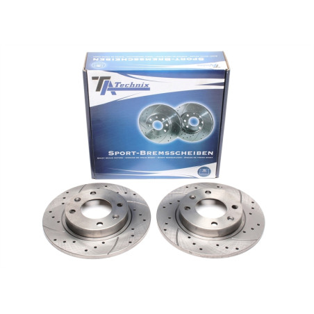 set dischi freno sportivi  post. per Peugeot 405 I+II / 405 Break I+II (Cod. T-EVOBS1272P)