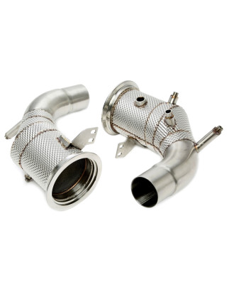 Downpipe con protezione termica and convertitore cataliticoper Porsche 911 Carrera 3.0l Biturbo (...