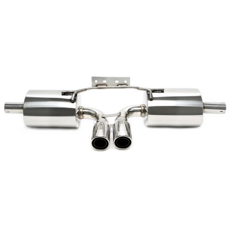  Stainless steelsilenziatore sportivo  2x76mm per Porsche Boxster  986 (Cod. T-EVOPO1E276)