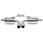  Stainless steelsilenziatore sportivo  2x76mm per Porsche Boxster  986 (Cod. T-EVOPO1E276)