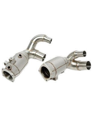 Downpipe con protezione termica and convertitore cataliticoper Porsche 911 Carrera/S model  991.2 (C
