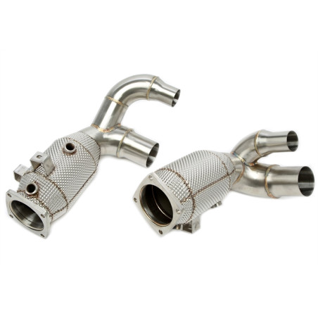 Downpipe con protezione termica and convertitore cataliticoper Porsche 911 Carrera/S model  991.2 (C