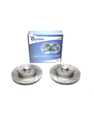 set dischi freno sportivi con wheel bearing+ sensoring  post. per Renault Grand Scénic II (Cod. T-E