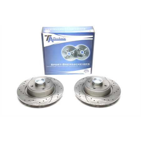 set dischi freno sportivi con wheel bearing+ sensoring  post. per Renault Grand Scénic II (Cod. T-E