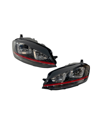 Fari Day Light De Dia Volkswagen Golf 7 DRL Red (Cod. E-FAW1291)