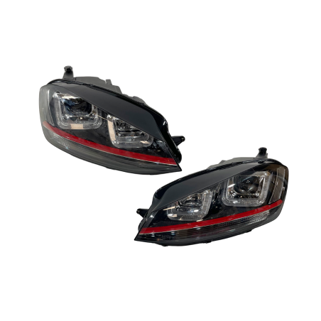 Fari Day Light De Dia Volkswagen Golf 7 DRL Red (Cod. E-FAW1291)