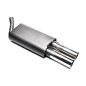 silenziatore sportivo  2x76mm per Renault Twingo I (Cod. T-EVOREE276)
