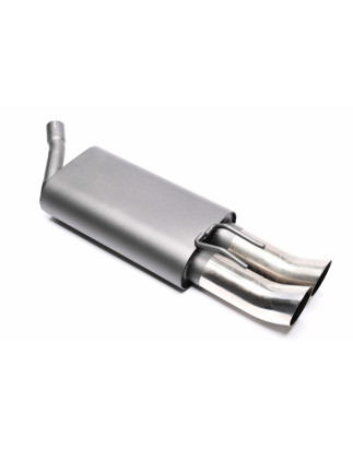 silenziatore sportivo  2x76mm DTM per Renault Twingo I (Cod. T-EVOREED76)