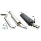 scarico sportivo 1x90x120mm per Saab 9-5 Turbo  YS3E (Cod. T-01SA001-25)