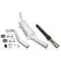 scarico sportivo 1x70x90mm per Saab 900 I 2.0l Turbo (Cod. T-01SA004-26)