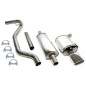 sistema di scarico 85x150mm per Saab 9-3 1.8T/2.0T  YS3F (Cod. T-02SA001-21)
