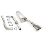 sistema di scarico 85x150mm per Skoda Octavia I Turbo RS  1U (Cod. T-02SK001-21)