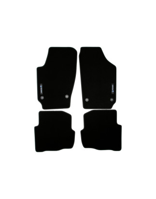 set tappeti con logo per Skoda Fabia 1  6Y (Cod. T-34VW08)