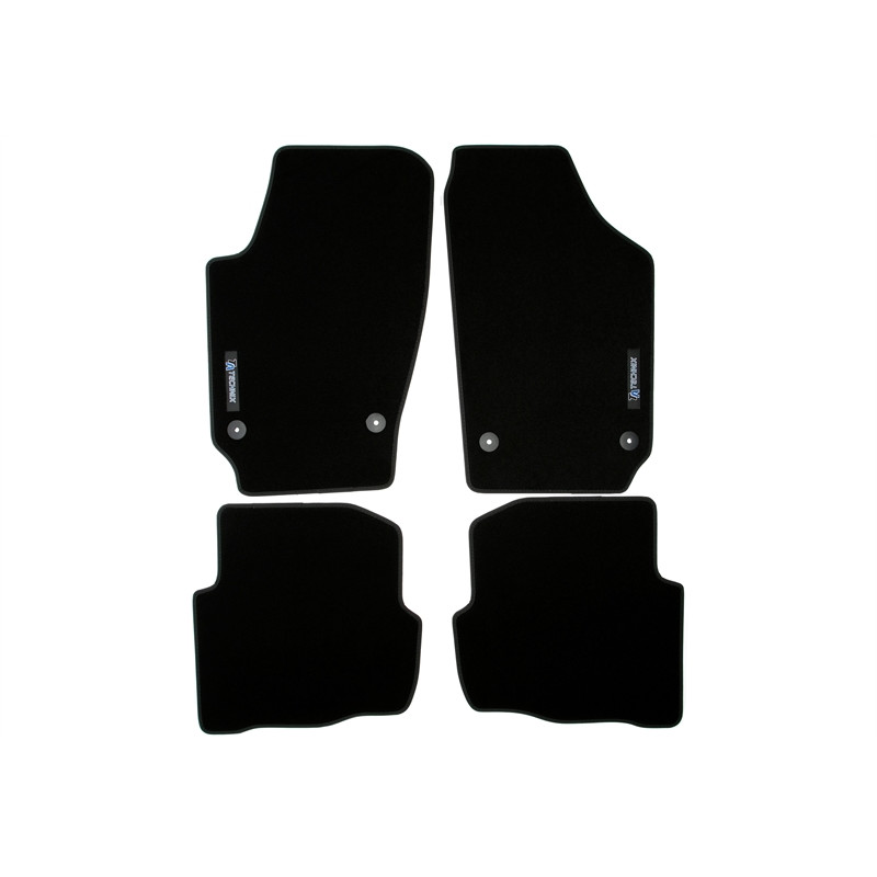 set tappeti con logo per Skoda Fabia 1  6Y (Cod. T-34VW08)
