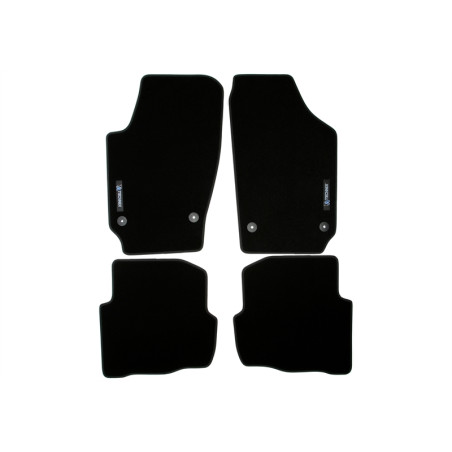 set tappeti con logo per Skoda Fabia 1  6Y (Cod. T-34VW08)