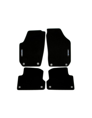 set tappeti con logo per Skoda Fabia 2  54 (Cod. T-34VW10)
