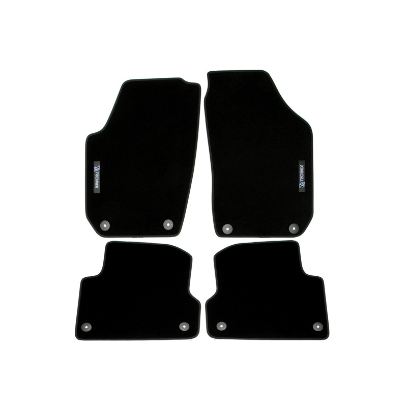 set tappeti con logo per Skoda Fabia 2  54 (Cod. T-34VW10)