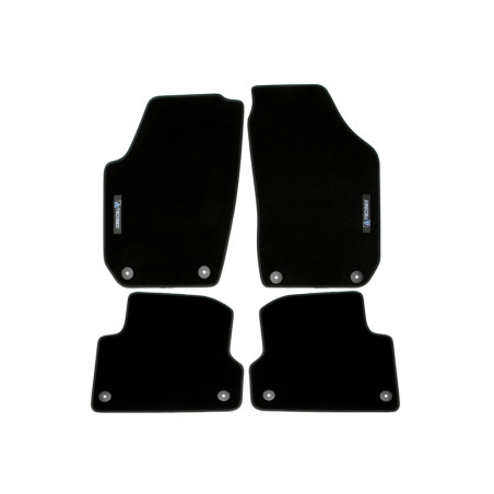 set tappeti con logo per Skoda Fabia 2  54 (Cod. T-34VW10)