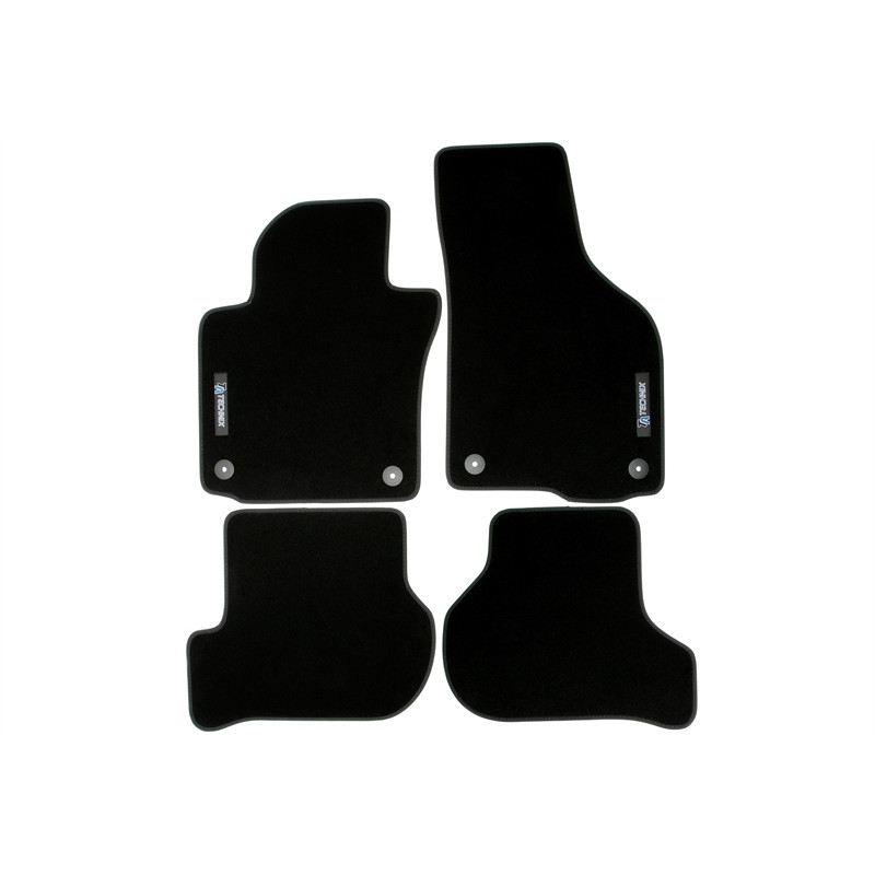 set tappeti con logo per Skoda Octavia 2  1Z (Cod. T-34VW12)