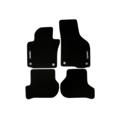 set tappeti con logo per Skoda Octavia 2  1Z (Cod. T-34VW12)