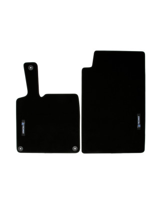 Set tappeti per auto con Logo per Smart Fortwo Coupe  451 (Cod. T-34SM01)