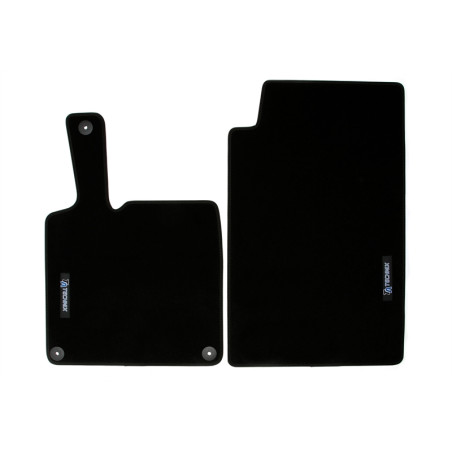 Set tappeti per auto con Logo per Smart Fortwo Coupe  451 (Cod. T-34SM01)