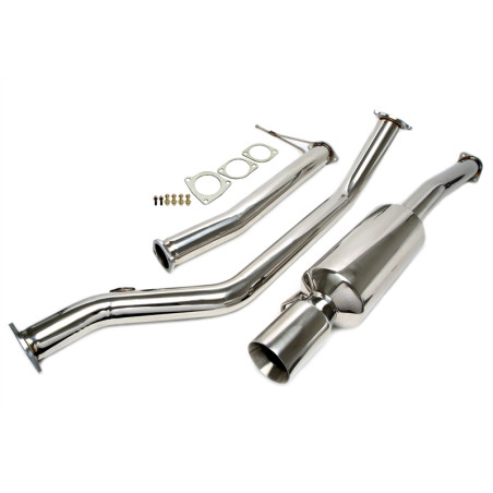  stainless steel exhaust system 1x90mmper Toyota Supra 4 (Cod. T-EVOTO4AE90)