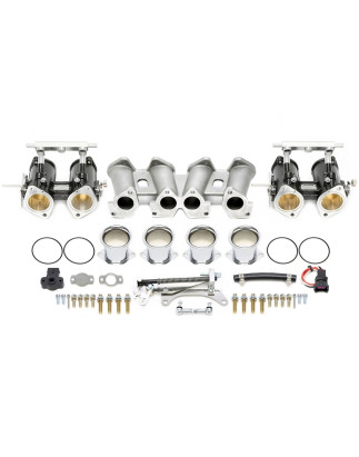  45mm DCOE throttle body - complete kit per Seat / VW 2.0l-8V crossflow engines (Cod. T-141VW010)