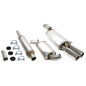 sistema di scarico 2x80mm per VW Golf II 16V  19E (Cod. T-02VW026-8)